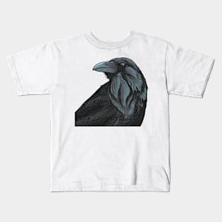 creepy raven Kids T-Shirt